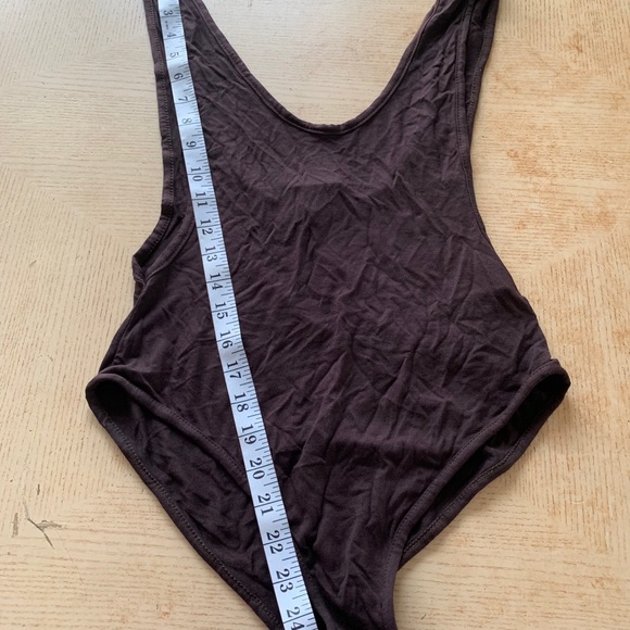 Nasty gal Gimme the Scoop Bodysuit brown - Picture 6 of 8